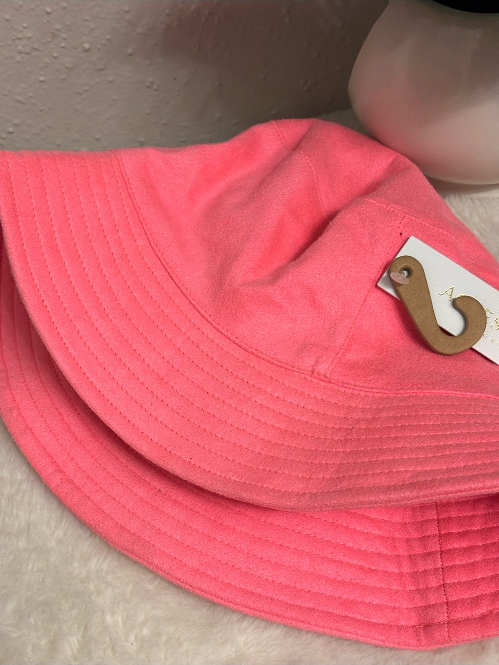 Accessorize Kids Bright Coral Bucket Hat